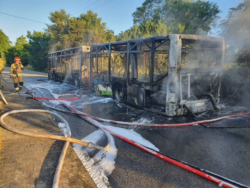 Poranny pożar autobusu