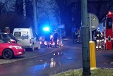 Wyciek gazu w Sosnowcu. Straż pożarna stawiała kurtyny wodne. Koparka uszkodziła gazociąg