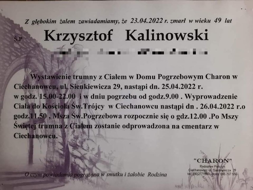 Nie żyje Krzysztof Kalinowski, strażak OSP Ciechanowiec i wieloletni prezes OSP Bujenka na Podlasiu. Miał zaledwie 49 lat 