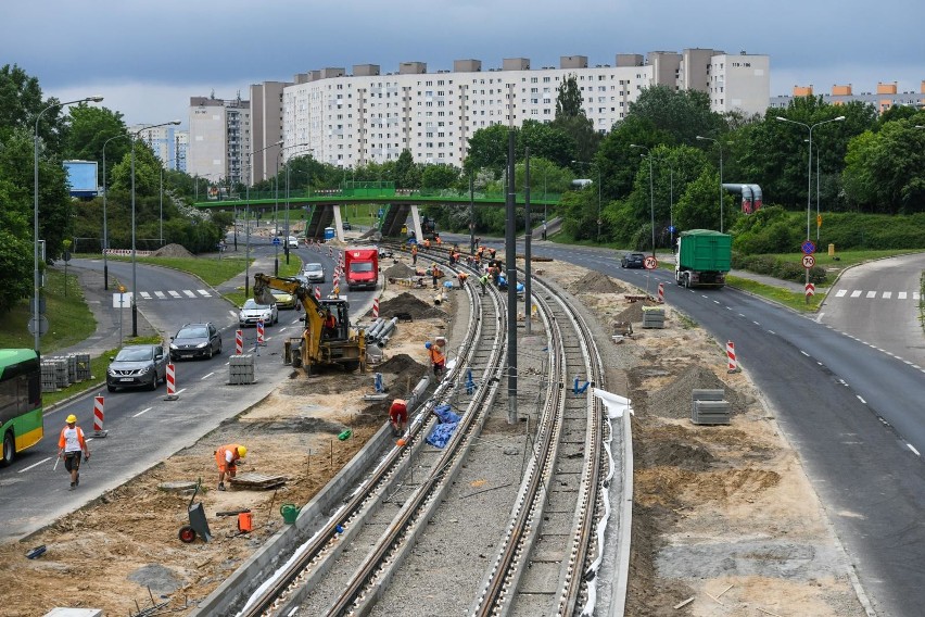 Przebudowa odcinka trasy tramwajowej na Górnym Tarasie Rataj...