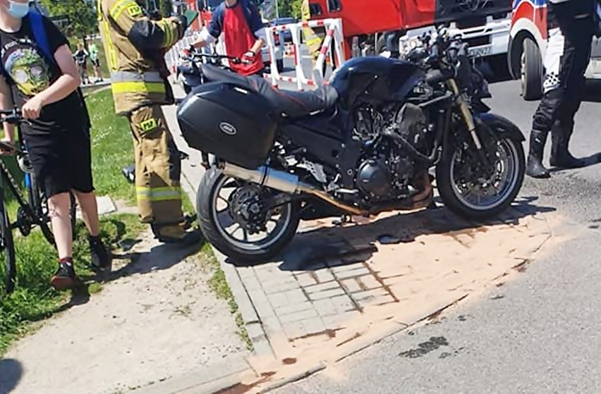 Dwa groźne wypadki motocyklistów w Rydułtowach i Radlinie....