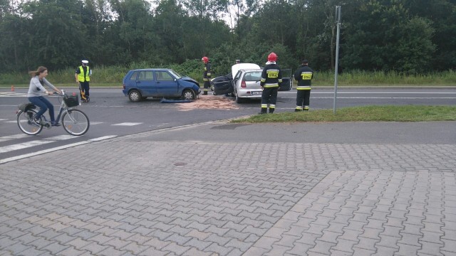 Wypadek na skrzyżowaniu Królewieckiej i Mrągowskiej, Wrocław, 20.07.2016