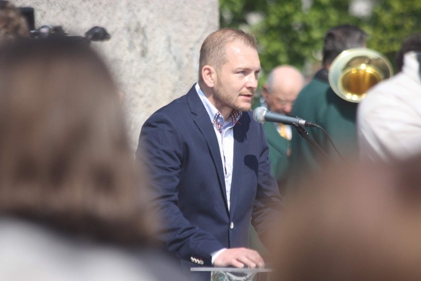 Demonstracja 1 Maja w Dąbrowie Górniczej