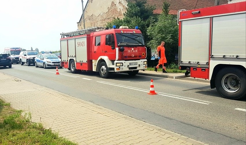 Czołówka na drodze Wrocław – Strzelin [ZDJĘCIA]