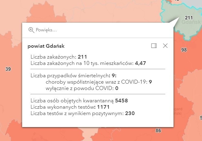 Pomorskie: Koronawirus u 1241 osób! Zmarły 42 osoby. W całym kraju nadal najgorzej na Śląsku i Mazowszu! 