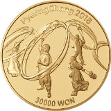25 tys sztuk oficjalnych srebrnych monet z okazji Zimowych Igrzysk Olimpijskich w Pjongczang