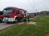 Groźny pożar domu w Wąchocku! Osiem zastępów straży w akcji. Dwie osoby potrzebowały pomocy lekarskiej [ZDJĘCIA]