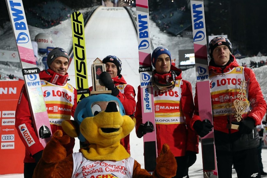 Piotr Żyła, Kamil Stoch, Maciej Kot, Dawid Kubacki