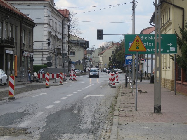 Remonty drogowe w Wadowicach. Większość ulic jest nieprzejezdna