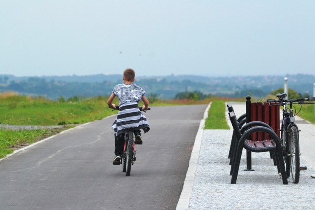 Pętla rowerowa wokół lotniska w bielskich Aleksandrowicach to jedno z miejsc dedykowanych dla rowerzystów w Bielsku-Białej