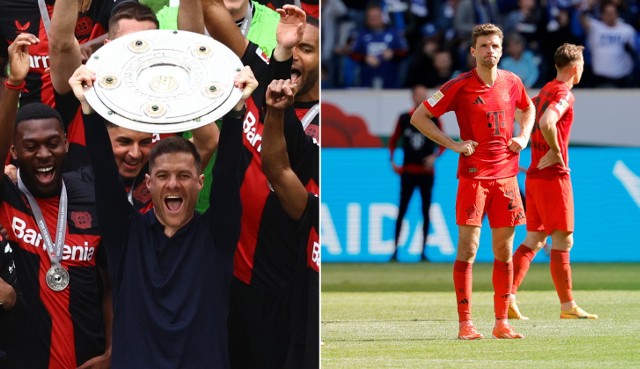 Bayer z mistrzostwem Niemiec, Bayern na najniższym stopniu podium.