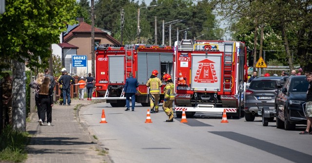 W Pankach w pow. kłobuckim 42-letnia kobieta, zginęła na miejscu, w skutek silnego uderzenia głową o asfalt.