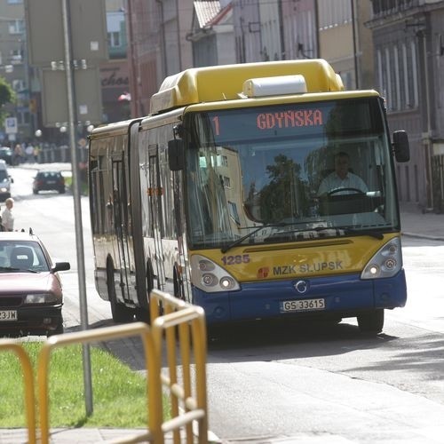 Autobus linii nr 1 w Słupsku.