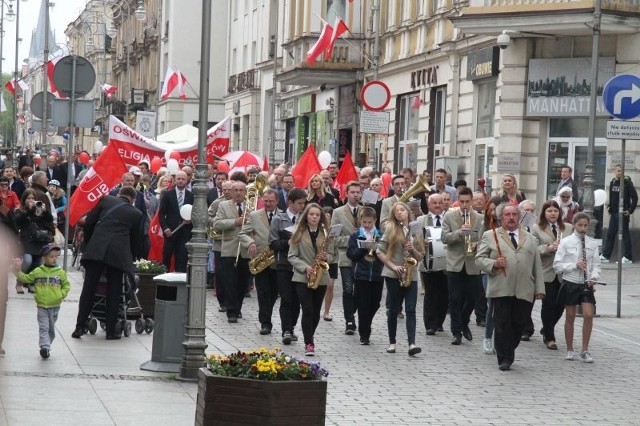 Pochód 1-majowy Lewicy w Kielcach