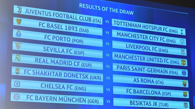 Losowanie 1/8 finału Champions League