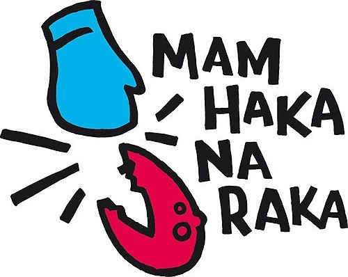 Logo ogólnopolskiej akcji profilaktycznej &#8222;Mam haka na raka&#8221;.