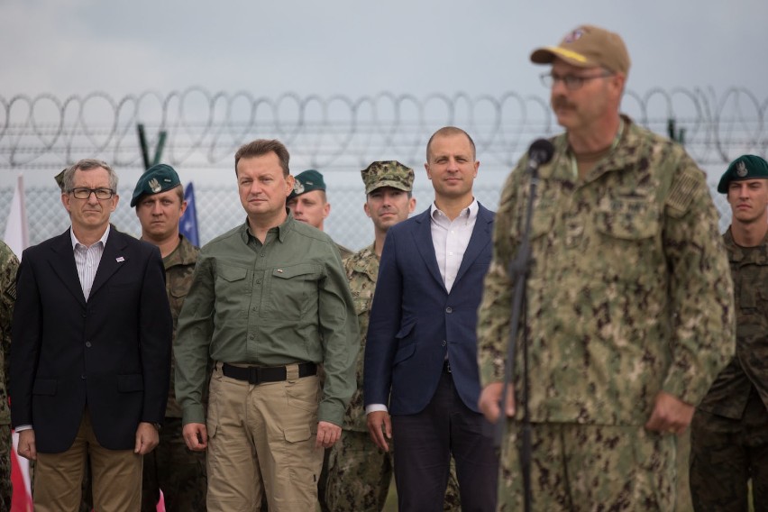 Minister Mariusz Błaszczak z wizytą w Redzikowie.