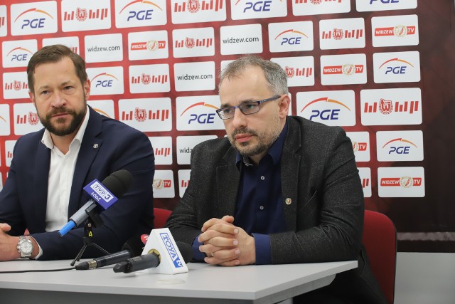 Prezes Piotr Szor (od prawej) i były wiceprezes klubu Tomasz Jędraszczyk