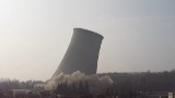 Stumetrowy komin Elektrowni Turów wyburzony (FILMY)