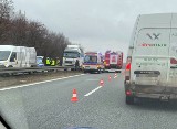 Tragiczny wypadek w Dąbrowie Górniczej na DK 94. Nie żyje 63-letni kierowca TIR-a