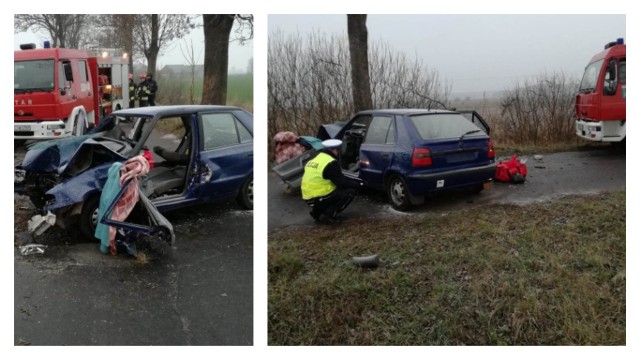 W miejscowości Krusze (powiat świecki) na drodze powiatowej doszło do tragicznego wypadku drogowego. W wyniku zdarzenia zginął 18-letni mężczyzna. Śledztwo prowadzone w tej sprawie wyjaśni przyczyny wypadku.Więcej informacji w dalszej części galerii &gt;&gt;&gt;