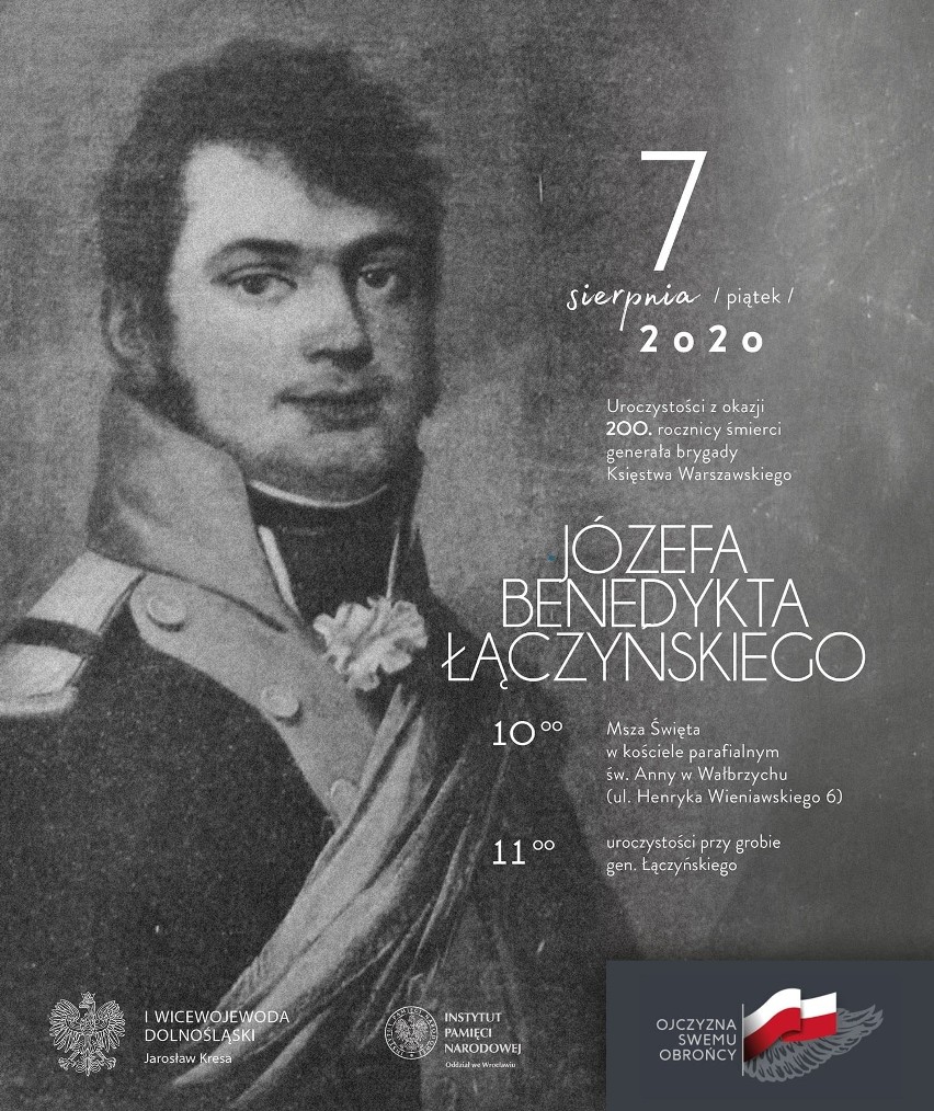 Uroczystości upamiętniające postać generała Józefa Benedykta Łączyńskiego