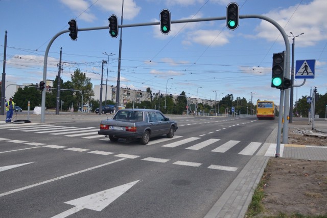 Skrzyżowanie Przybyszewskiego - Lodowa jest już przejezdne