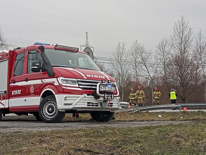 Wypadek na ulicy Cmentarnej w Nowym Brzesku