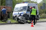 Motocyklista miał zawał podczas jazdy. Został ranny