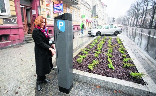 Jeden z automatów, w którym można wykupić bilet w strefie płatnego parkowania w Słupsku.