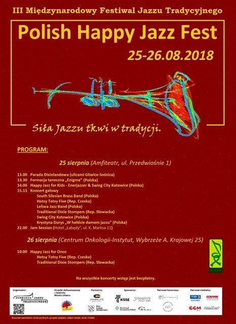 Festiwal Jazzu Tradycyjnego już w ten weekend w Gliwicach PROGRAM