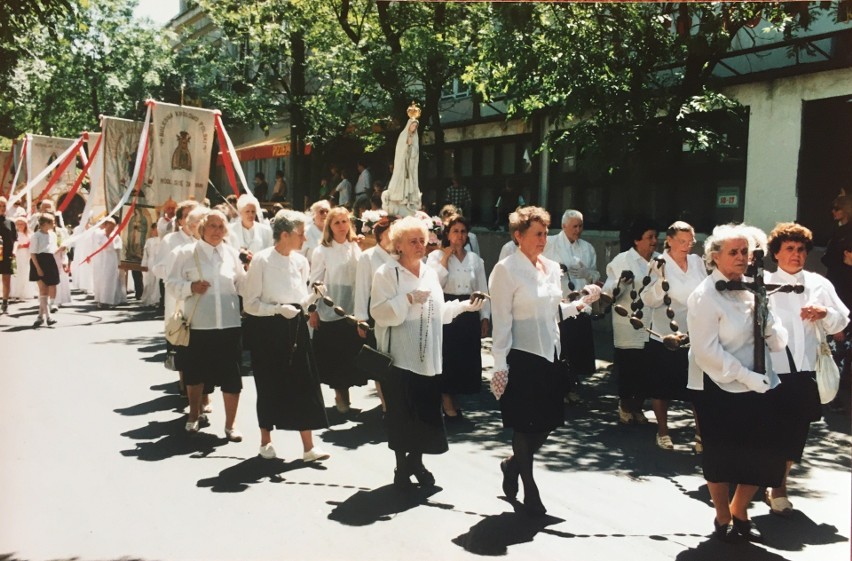 Procesja Bożego Ciała w Ostrołęće, 1999 r.