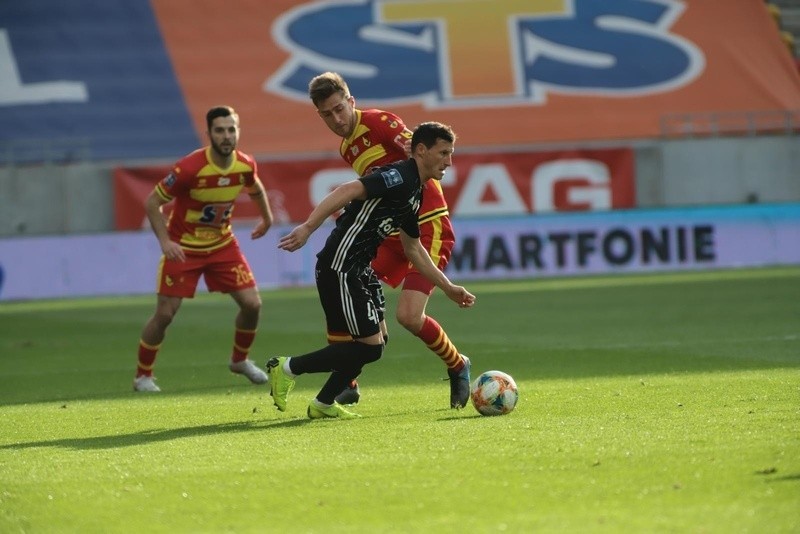 Jagiellonia Białystok  - ŁKS Łódź 2:0. Zobacz w akcji piłkarzy i kibiców [GALERIA ZDJĘĆ]