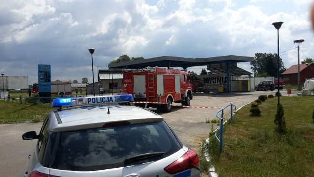 Koce-Basie: Wybuch gazu na stacji paliw. Poparzony został 33-letni mężczyzna