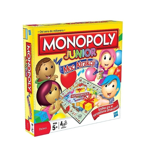 Monopoly Junior: Moc atrakcjiMonopoly Junior: Moc Atrakcji