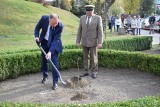 Dąb papieski posadzony został przy promenadzie w Oleśnie