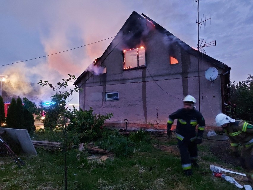 Pożar w miejscowości Silginy