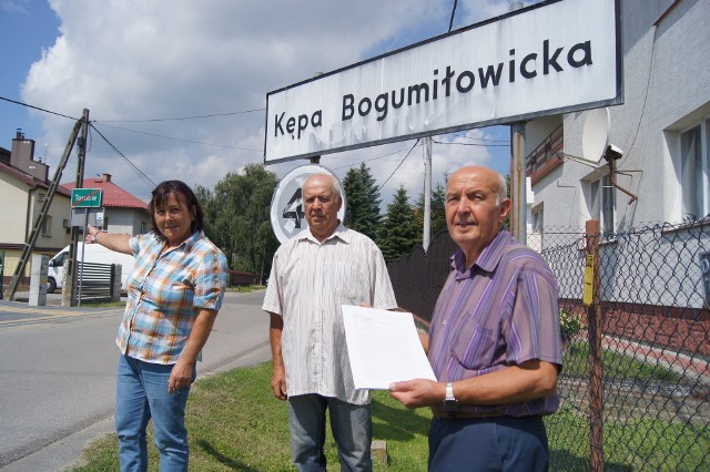 Zofia Radoń, Tadeusz Dzierwa i Ryszard Daskaluk przekonują, że granica Tarnowa powinna zostać przesunięta zajmując też część Kępy Bogumiłowickiej