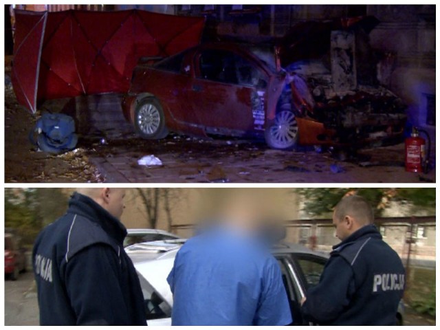 W wypadku spowodowanym przez pijanego kierowcę zginęły 2 osoby - kobieta i dziecko, a auto sprawcy zostało doszczętnie zniszczone.