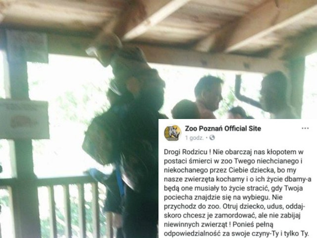 Zoo Poznań na facebooku: Rodzicu! Nie obarczaj nas kłopotem w postaci śmierci twego niechcianego dziecka - kontrowersyjny wpis i publikacja zdjęcia sprzed wybiegu tygrysów syberyjskichCzytaj więcej o zoo w Poznaniu