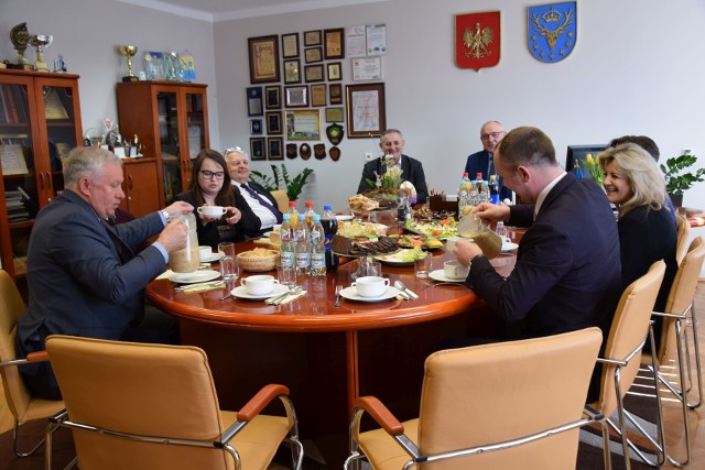 Spotkanie było również okazją do rozmowy na temat szpitala powiatowego.