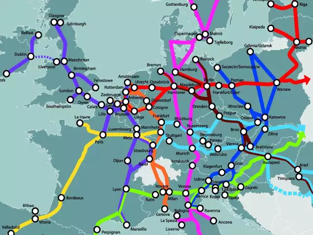 Małopolska, Podkarpacie i Lubelszczyzna znajdą się z dala głównych korytarzy komunikacyjnych Europy