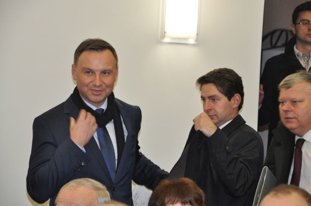 Kandydat PiS na prezydenta Andrzej Duda w szydłowi