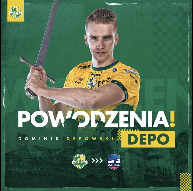 Dominik Depowski ten sezon dokończy w drużynie Zaksa Kędzierzyn Koźle.