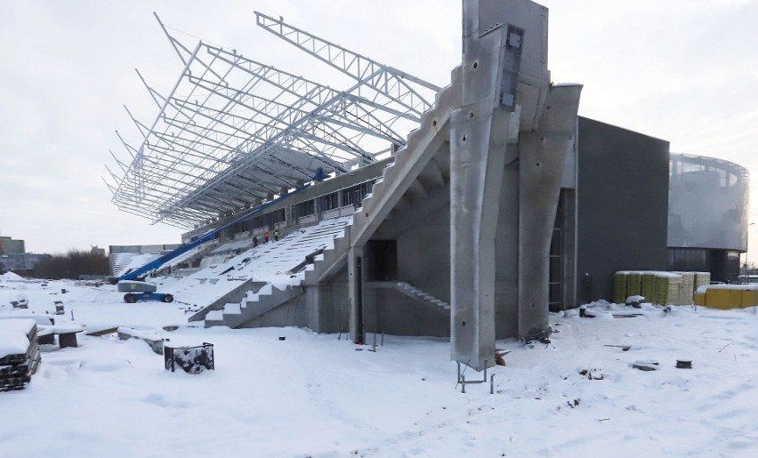 Zobacz najświeższe zdjęcia z budowy stadionu Radomiaka...