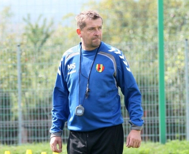 Trener Marcin Sasal będzie w nowym sezonie prowadził szczecińską Pogoń.