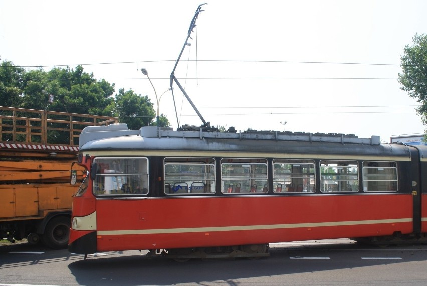 Wypadek tramwaju w Sosnowcu. Wypadł z szyn