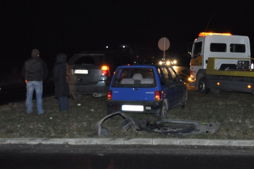 Skoda zderzyła się z chryslerem.