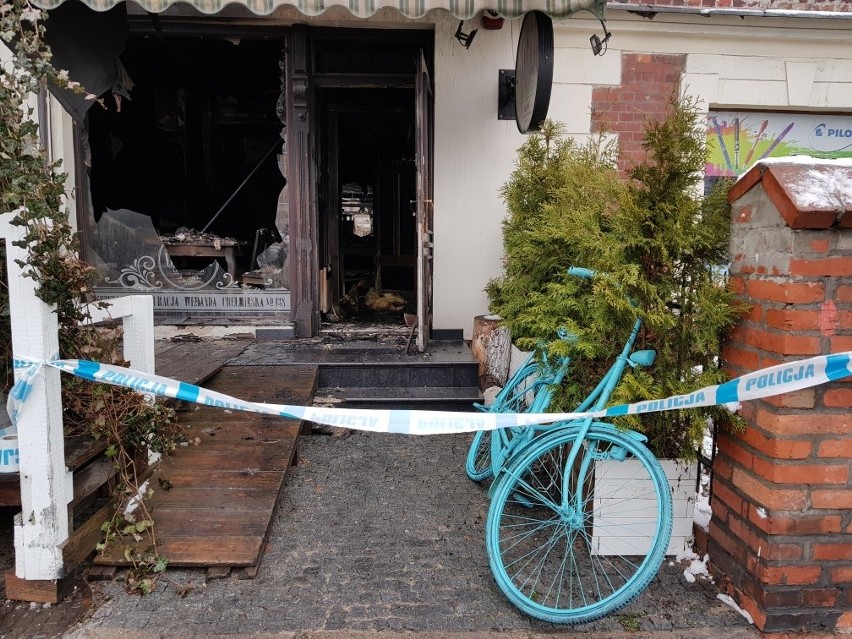 Pożar w restauracji Weranda przy Szosie Chełmińskiej