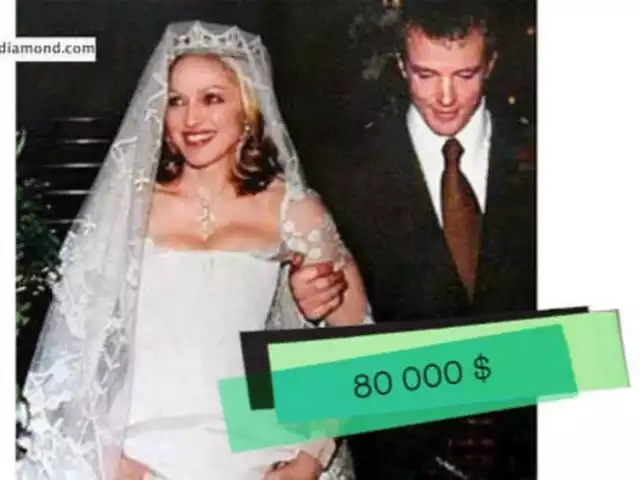 Suknię Madonny za 80 000 $ zaprojektowała jej bliska koleżanka Stella McCartney. Kreacja za 100 000 $ przyniosła szczęście Victorii Beckham. Para do dziś cieszy się szczęśliwym życiem rodzinnym. Jedną z najbardziej znanych sukni w historii miała na sobie księżna Diana. Przyozdobiona ponad dziesięcioma tysiącami pereł i cekinów suknia, miała tren o długości aż 7 metrów i kosztowała 115 000 $. Przy ślubie, który kosztował ponad 1,5 miliona dolarów, suknia projektu Christiana Lacroix warta 140 000 $ nie była tak wielkim wydatkiem dla Catheriny Zeta Jones i Michaela Douglasa. Jednak najdroższą i najbardziej wyczekaną przez publikę kreacją może pochwalić się Kate Middleton. Ta piękna suknia kosztowała aż 400 000 $.